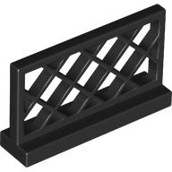 Lego Fence Lattice 1 x 4 x 2 / Black