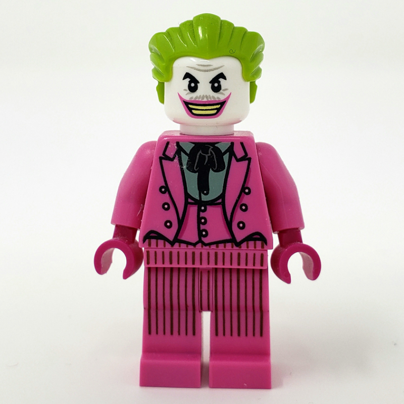 Lego The Joker in Dark Pink Suit, Magenta Hands (60's TV Series)