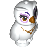 Lego Animal, Bird, Owl Baby (Nasha) / White