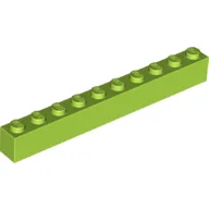 Brick 1 x 10 / Lime