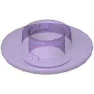 Clikits Bead, Ring Thin Large with Hole and High Connector / Trans-Medium Purple