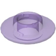 Lego Clikits Bead, Ring Thin Large with Hole and High Connector / Trans-Medium Purple