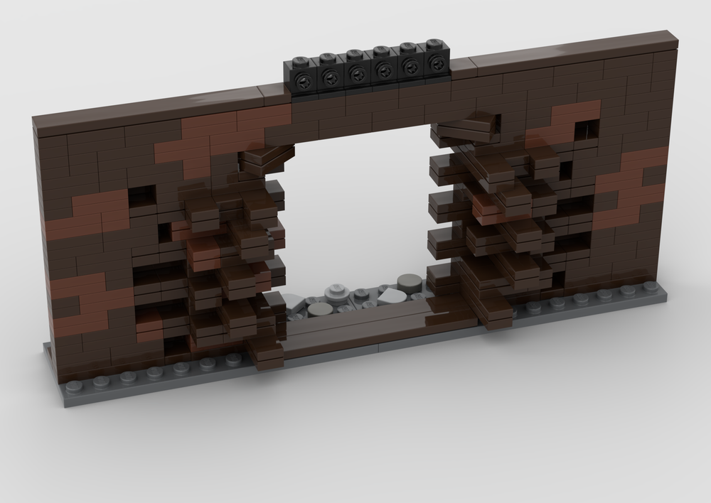 Lego HP Diagon Alley Entrance wall