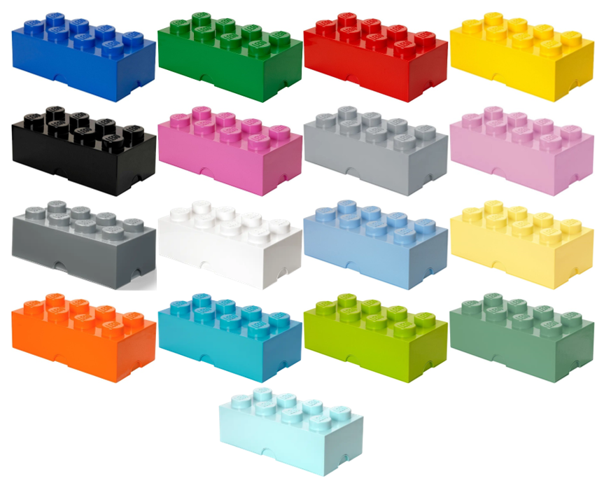 Lego Storage Brick 2 x 4 (All Colors)
