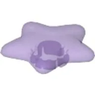 Clikits Icon, Star 2 x 2 Small with Pin [Polished] / Trans-Medium Purple