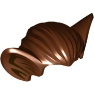 Hair, Bat Ears with Dark Brown Inner Ear Print / Reddish Brown