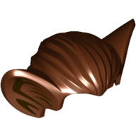 Lego Hair, Bat Ears and Dark Brown Inner Ear Print