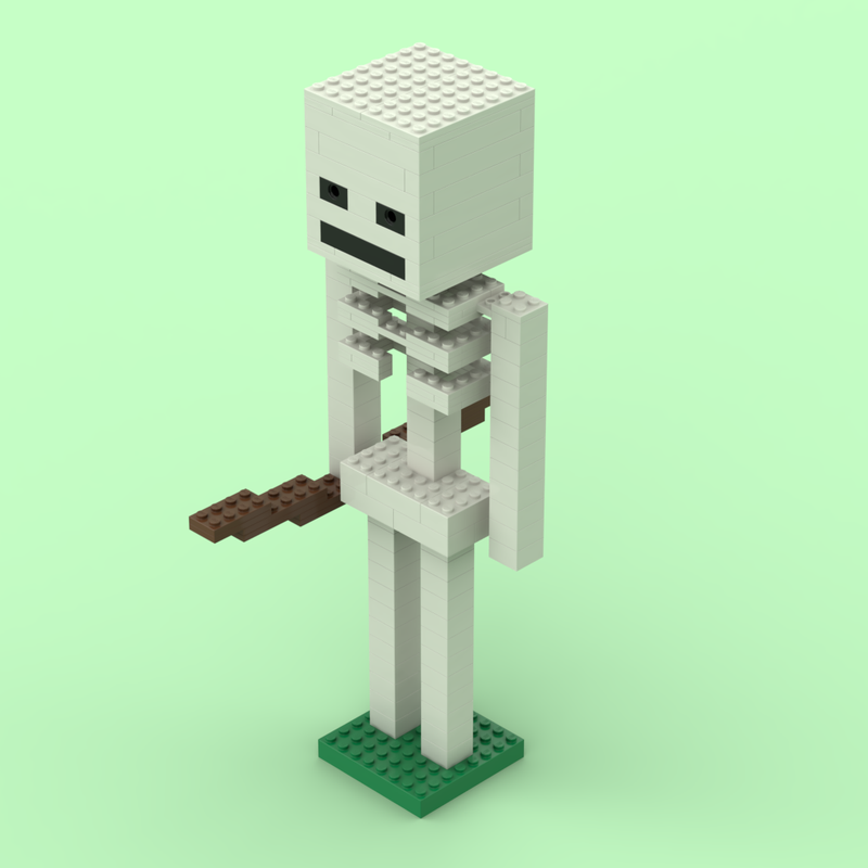 Lego Computer Game Style Skeleton