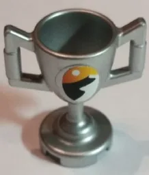 Minifigure, Utensil Trophy Cup with Desert and Full Moon on Sunset Pattern (Sticker) - Set 8896