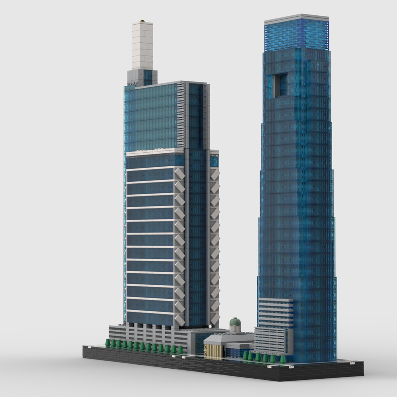 Lego Comcast Buildings at 1/650th Scale