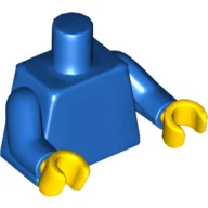 Torso, Blue Arms, Yellow Hands [Plain] / Blue
