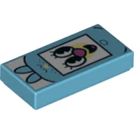 Tile 1 x 2 with Clown Face Print