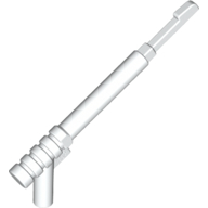 Lego Weapon Spear Gun with Squared Trigger and Thick Spear Base / White