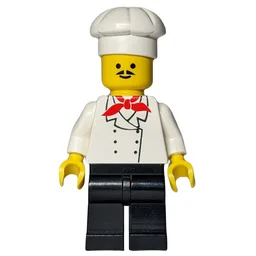 Chef, Red Neckerchief, Black Legs, Moustache