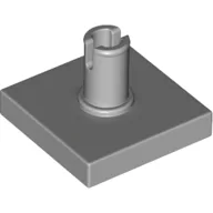 Tile Special 2 x 2 with Top Pin [Squared Holes] / Light Bluish Gray