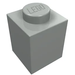 Brick 1 x 1 / Light Gray