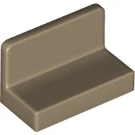 Panel 1 x 2 x 1 [Rounded Corners] / Dark Tan