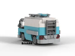 Vintage surfer van