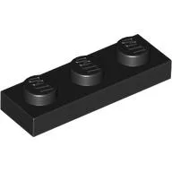 Plate 1 x 3 / Black
