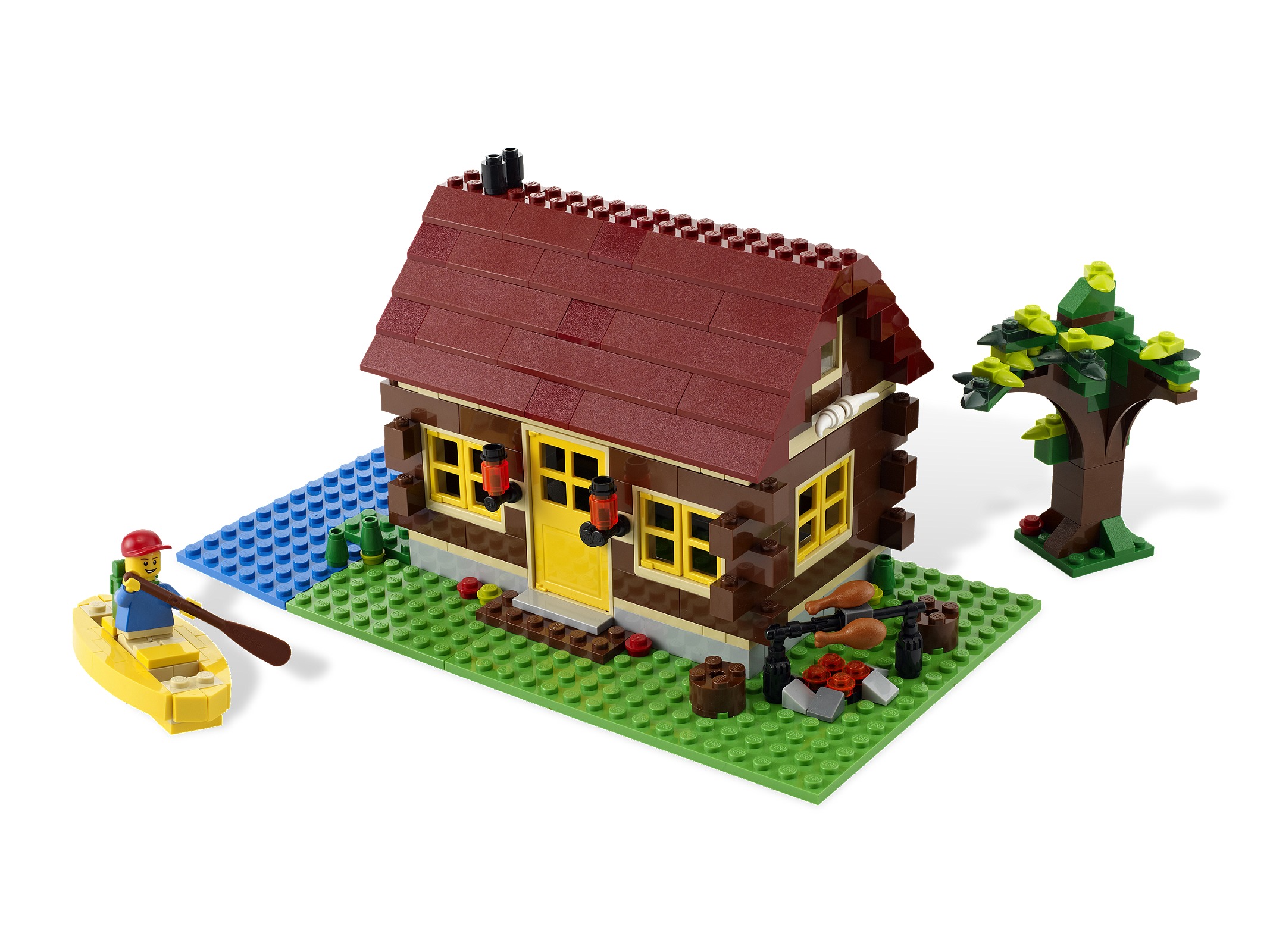 Lego Log Cabin