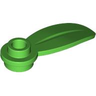 Lego Plant, Round 1 x 3 - 1 Leaf / Bright Green