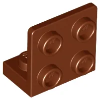 Bracket 1 x 2 - 2 x 2 Inverted / Reddish Brown