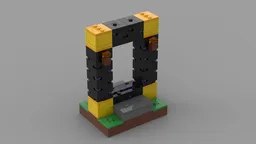 Minifig scale Nether portal