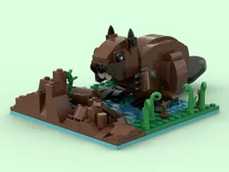 Beaver with Display Base