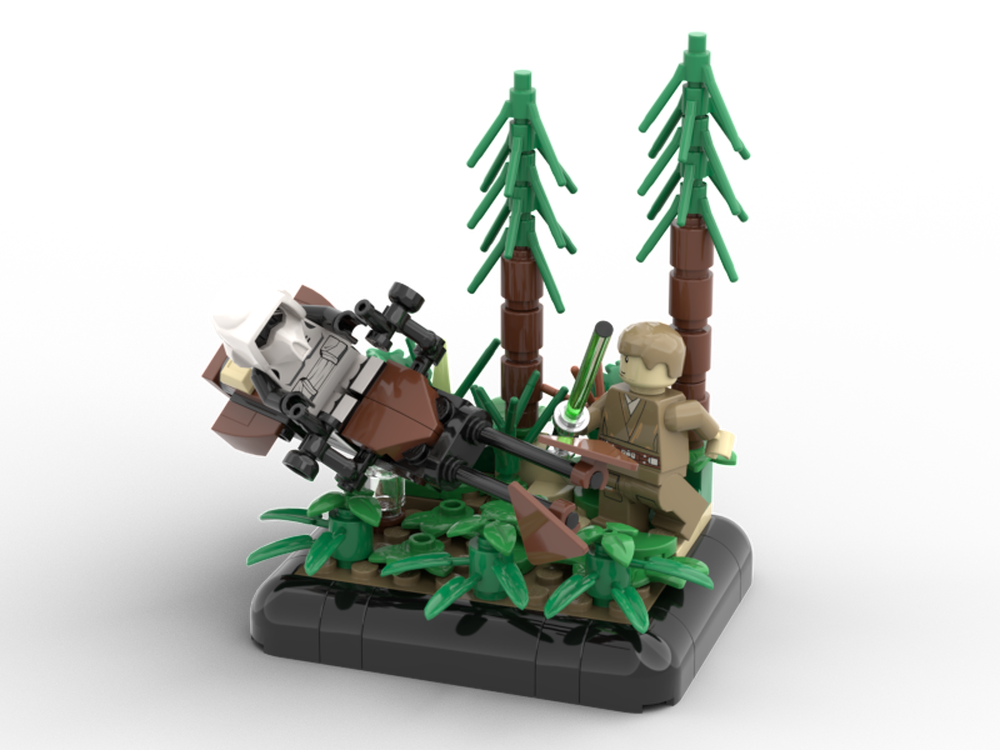 Lego Forested Moon Of Endor MiniDiorama