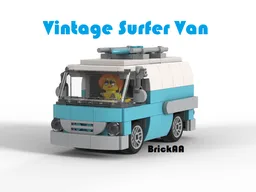 Vintage surfer van