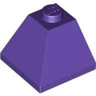 Brick Sloped 45° 2 x 2 Double Convex / Dark Purple