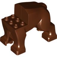 Lego Creature Body Part, Dog Body / Reddish Brown