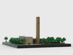 First Christian Church at 1/200th Scale