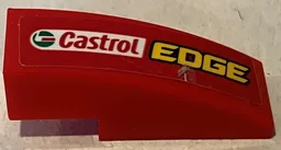 Slope, Curved 3 x 1 with 'Castrol EDGE' Pattern Model Left Side (Sticker) - Set 75881