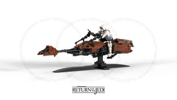 Imperial 74-Z speeder Bike with scout trooper