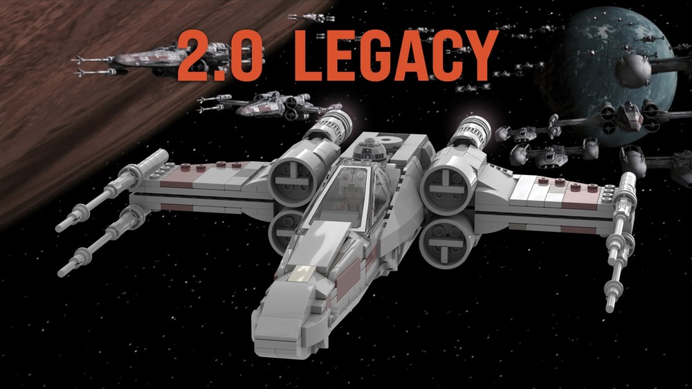 Lego Gray Red Five T65b Starfighter (2.0 Legacy)