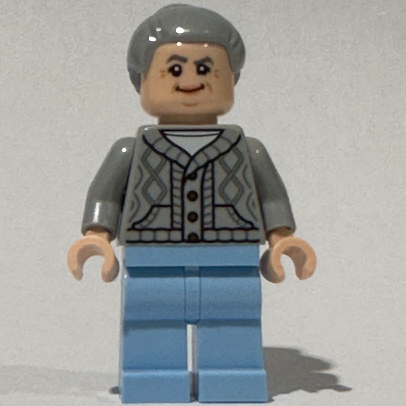 Lego Aunt May, Light Bluish Gray Sweater, Bright Light Blue Legs