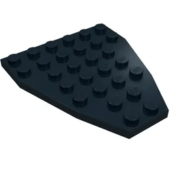 Wedge Plate 7 x 6 Boat Bow without Stud Notches / Black