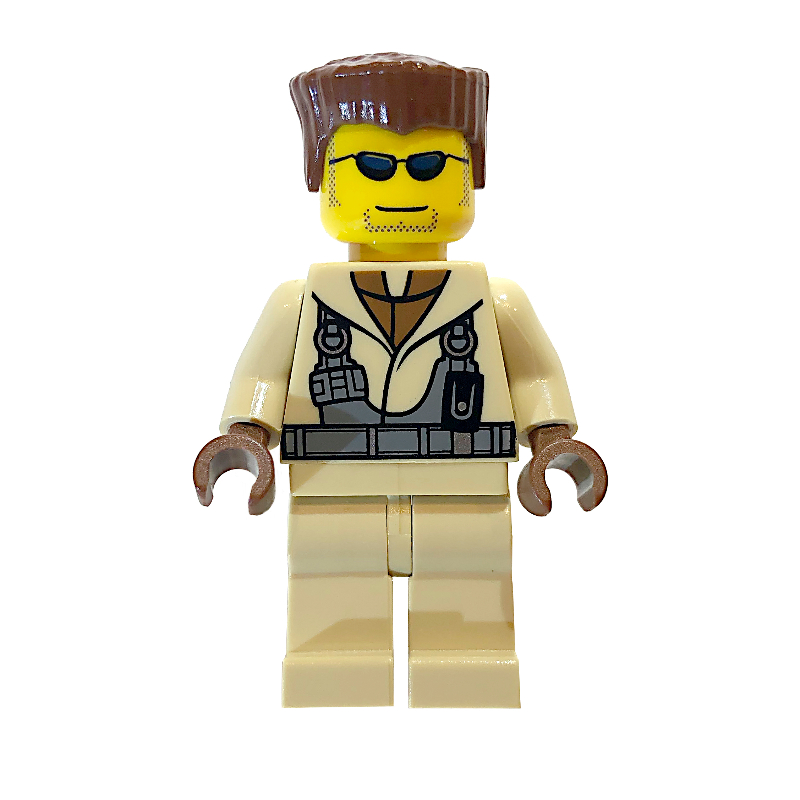 Lego Hot Rod Driver, Tan Outfit