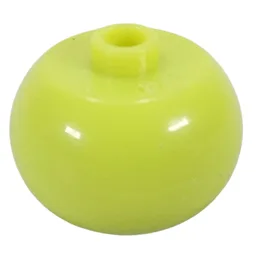 Pen Bead, Round Orb / Yellowish Green