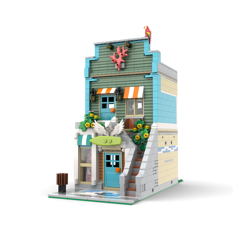 Lego Modular The Surf Shop & The "Coral" Bar
