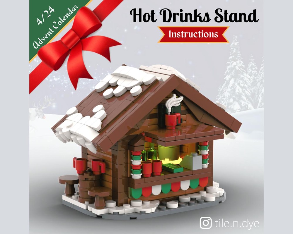 Lego Hot Drinks Stands - LEGO CHRISTMAS MOC