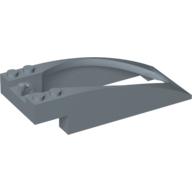 Lego Windscreen 10 x 4 x 2 Curved with Bubble Cutout and Single Hinge Finger
