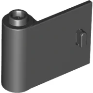 Door 1 x 3 x 2 Left - Open Between Top and Bottom Hinge / Black