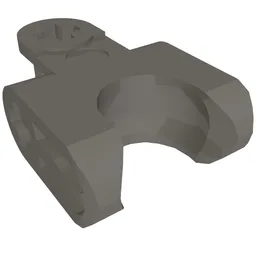 Technic Axle Connector 2 x 3 with Ball Socket, Closed Sides / Dark Bluish Gray