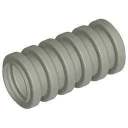 Hose, Ribbed 7mm D. 2L / 1.6cm / Pearl Light Gray