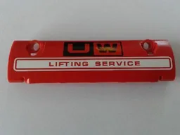 Technic, Panel Curved 11 x 3 with 'UW LIFTING SERVICE' Pattern (Sticker) - Set 8258