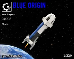 1:220 New Shepard rocket