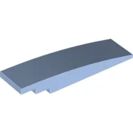 Brick Curved 8 x 2 No Studs / Bright Light Blue