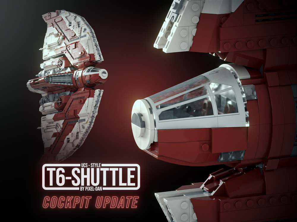 Lego PiXEL-DANs - T6-Shuttle - UCCS STYLE - Cockpit Update